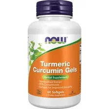 БАД Now Foods Turmeric Curcumin Gels (60 капсул)