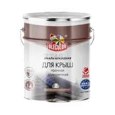 Эмаль алкидная OLECOLOR для крыш синий 5 кг (О3М67370)
