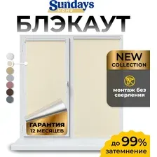 Рулонная штора Sundays Home LM 168-03 61х160 (молочный)