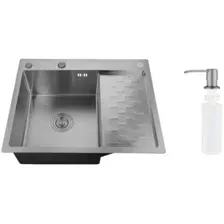 Кухонная мойка РМС MRK-6350BL-L (с дозатором)