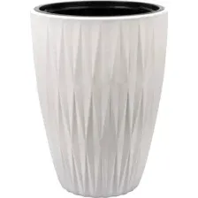 Кашпо Formplastic Caro Slim FP-5820-011 (белый)