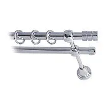 Карниз для штор Lm Decor Цилиндр 088 2р гладкий 25/16мм (хром, 3.6м)