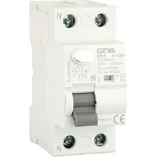 Устройство защитного отключения GEYA GYL9-2P-25A-300mA 2P 25A 6 kA 300mA A 2M GYL92P25A300
