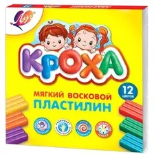 Пластилин восковой Луч Кроха 23С 1484-08 (12 цв)