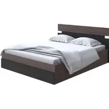 Кровать PROxSON Milton с ПМ 140x190 (ясень шимо темный/черный)