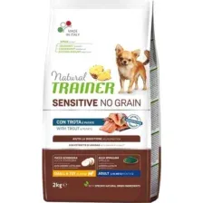 Сухой корм для собак Trainer Natural No Grain для мелких пород, форель (2кг)