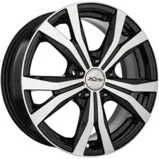 Литые диски X'trike X-119 16x6.5" 5x114.3мм DIA 67.1мм ET 45мм BK/FP