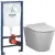 Унитаз подвесной AM.PM Sunny Flashclean C85C1701SC + GROHE Rapid SL 39504000