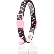 Ошейник Duvo Plus Рыбья кость / 11189/black-pink