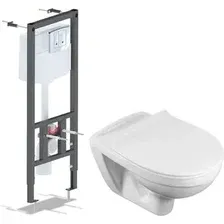 Унитаз подвесной Santek Бореаль 1WH302205 + Ани Пласт WCP1112