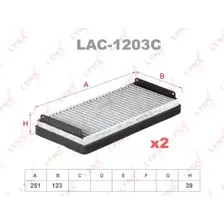 Салонный фильтр LYNXAUTO LAC-1203C MB W210/W220 95>