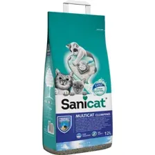 Наполнитель для туалета Sanicat Clumping Multicat 12л