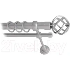 Карниз для штор Lm Decor Булава 097 2р гладкий 25/16мм (сатин, 1.8м)