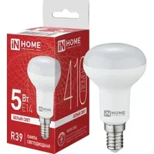 Светодиодная лампочка In Home LED-R39-VC 5 Вт 230В Е14 4000К 410 Лм