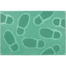 Придверный коврик SunStep Следы 40x60 31-053 (зеленый)