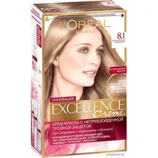 Крем-краска для волос LOreal Excellence 8.1 Светло-русый пепельный