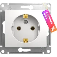Розетка Schneider Electric Glossa GSL000143 (белый)