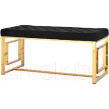 Банкетка Stool Group Бруклин (вельвет черный/золото)