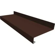 Отлив оконный Скайпрофиль 40x205x2000мм (RAL 8017 коричневый)