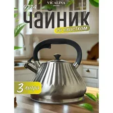 Чайник со свистком для всех типов плит 3 литра матовый