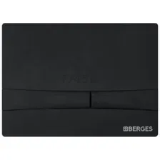 Кнопка смыва BERGES Novum F5 Soft Touch черная (040055)