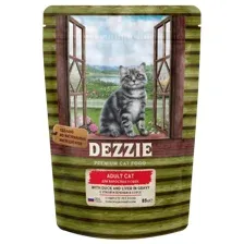 Dezzie Adult Cat Утка и печень в соусе 85 г