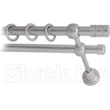 Карниз для штор Lm Decor Цилиндр 088 2р гладкий (сатин, 2м)