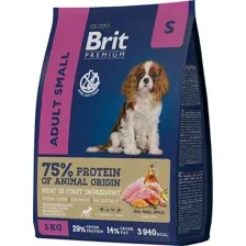 Сухой корм для собак Brit Premium Dog Adult Small курица 3 кг