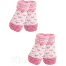Носочки для животных Puppia Angel Heart / PAMD-SO073-PK-M (розовые сердечки)