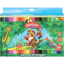Набор цветных карандашей Creativiki КЦ36КР (36цв)