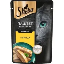 Влажный корм для кошек Sheba Для взрослых кошек Паштет в желе. Курица (75г)