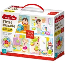 Развивающая игра Baby Toys First Puzzle 4 в 1. Мой дом / 04364