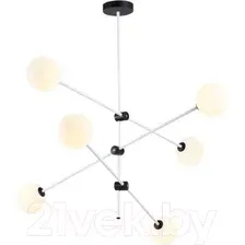 Люстра Ambrella Traditional TR2512/6 WH/BK (белый/черный)
