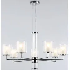 Подвесная люстра Ambrella light LH56003/7 СH/FR (хром/белый матовый)