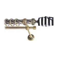 Карниз для штор Lm Decor Даймонд 135 2р витой 25/16мм (антик, 3.6м)