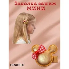Заколка зажим "МИНИ", золотой BRADEX, AS 1346