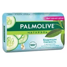 Мыло туалетное PALMOLIVE Натурэль Бодрящая Свежесть с экстрактом зеленого чая и огурца, 150 г