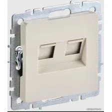Розетка компьютерная IEK Brite РК10-2-БрКр