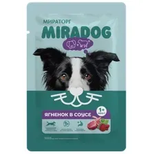 Влажный корм для собак Мираторг Для взрослых собак всех пород с ягненком (75г)