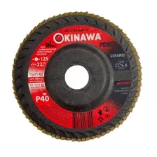 Круг лепестковый шлифовальный 125х22.23 мм P40 Ceramic Okinawa 2023-125-40P-CS