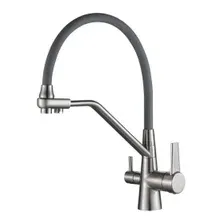 Смеситель для кухни Haiba HB76855-5, сталь