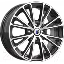 Литой диск K&K Меандр 15x6" 4x100мм DIA 67.1мм ET 45мм Алмаз черный