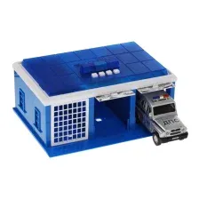 Гараж игрушечный Технопарк Полицейский участок УАЗ Хантер / GARAGE-22SL1XCAR-POL