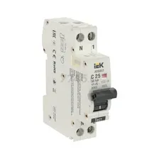 Дифференциальный автомат IEK AR-B06S-1N-C25C030