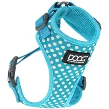 Шлея Doog Neoflex Scooby HARBWSSOFT-L (голубой в белую крапинку)