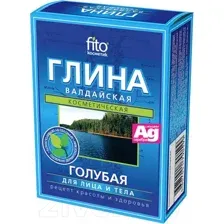 Глина косметическая для тела Fito Косметик Голубая Валдайская (100г)