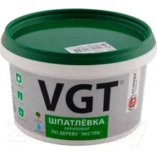 Шпатлевка готовая VGT Экстра по дереву (1кг, махагон)