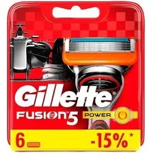 Сменные кассеты для бритья Gillette Fusion5 Power (6 шт) 7702018509928