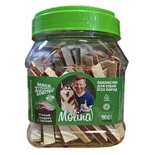 Лакомство для собак Molina Утиный сэндвич с треской / 7483 (400г)