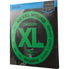 Струны для бас-гитары D'Addario EXL220-5